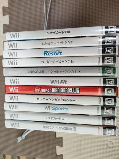 ☆まとめ売り☆Nintendo Wii 本体 コントローラー付き ソフト 12点