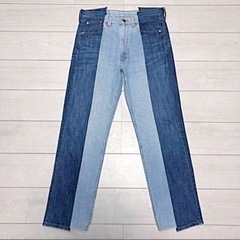 リーバイス　再構築デニム　ジーンズ　リメイク　ヴィンテージ　古着