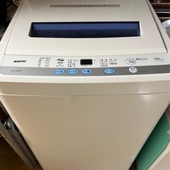 【美品】洗濯機　SANYO ASW-60D