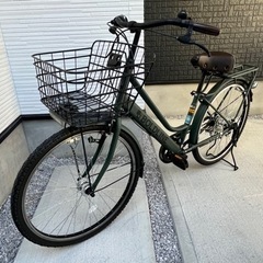 【美品】自転車 アサヒ 6段変速 オートライト