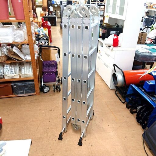 1/5ノーブランド 多機能はしご EN131 5段 6m 150cm 脚立