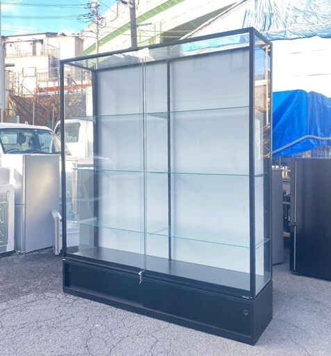 大阪⭐️エコマックス♻️「S52」 ガラスケースショーケース 鍵付き 陳列棚 ワイド幅1800mm 3段 タテヤマアドバンス 店舗用什器【大阪市プレミアム付商品券利用可能！】