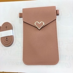 スマホショルダーバッグ　(ピンク色)  