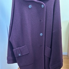 紫色のコート　クリーニング済み