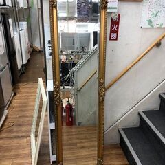 スタンドミラ― アンティーク調 姿見 スタイルミラー 幅46cm...