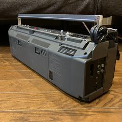 管K-59【愛知県一宮市から】【平日もお渡しできます！】SANYO  MR-U4CD ラジカセ スピーカー ヴィンテージ レトロ 当時物 黒 ブラック 部品どり ジャンク品 インテリア 当時物