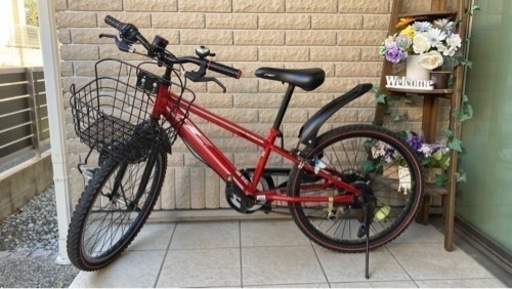 小学生用自転車22インチヘルメットプレゼント