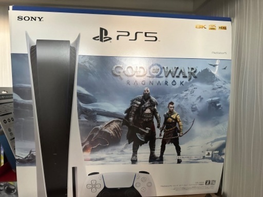 美品PS5本体　付属品全部完備　GOD OF WAR同梱版　　同梱のソフト無 ディスクドライブ搭載モデル