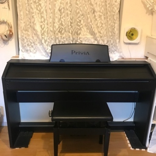電子ピアノ CASIO PX-750 BK（ブラック）高さ調整可能イスセット