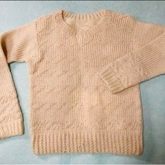 レディース　フィッシァーマンセーター手編み