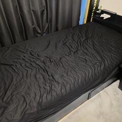 【シングル】収納＆コンセント付きベッド