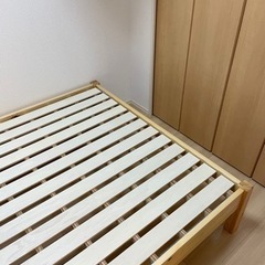 引き取り決まりました。無印良品 セミダブル ベッドフレーム