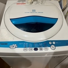 洗濯機　TOSHIBA AW-50GK(W)  5kg