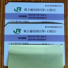 東日本旅客鉄道株主優待割引券 2枚