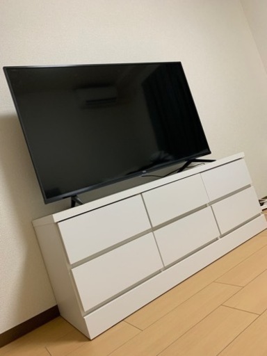 引取り限定★ ホワイトローチェスト　テレビ台