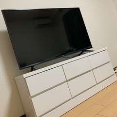 引取り限定★ ホワイトローチェスト　テレビ台