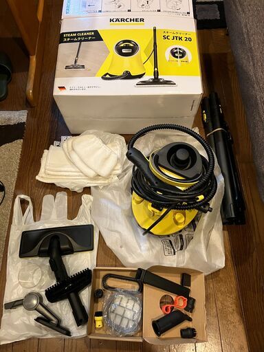 管K-63【愛知県一宮市から】【年末年始もお渡しできます！】KARCHER ケルヒャー スチームクリーナー SCJTK20 ジャパネットモデル 掃除 家電 軽量 高温スチーム