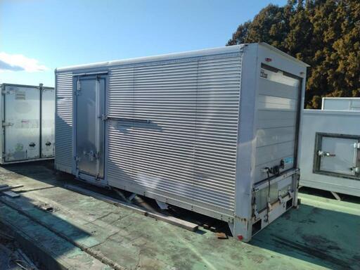 香取市】横スライド扉付き アルミ シャッターコンテナ (No.Y-361) 長さ