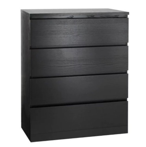 ★★送料込み★★ IKEA マルム　4段チェスト MALM マルム チェスト（引き出し×4）, ホワイト, 80x100 cm - IKEA