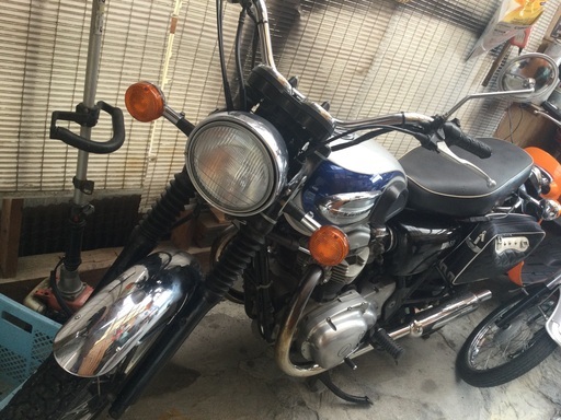 カワサキ　Ｗ６５０　キャブ　ダイワステンレスマフラー　引き取りのみ
