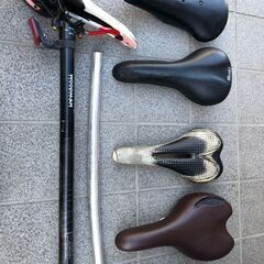 現在取引中　自転車部品、サドル、ハンドルバー、シートポスト等