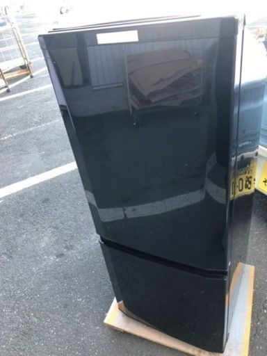 福岡市内配送設置無料　2018年式　三菱電機 MITSUBISHI ELECTRIC MR-P15D-B [冷蔵庫 （146L・右開き） 2ドア サファイアブラック]