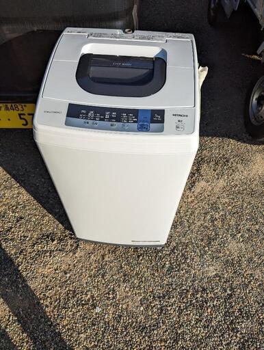 日立　全自動洗濯機 5.0kg 風脱水 2019年製　NW-50C