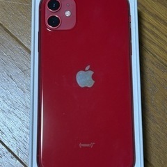 iPhone11赤　SIMロック解除済（お話し中）