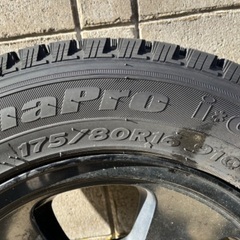 ジムニー　スタッドレスタイヤ4本セット　ホイール付き　175/80R16