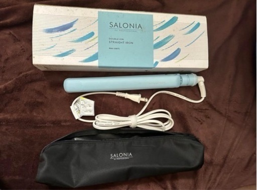 SALONIA ダブルイオン ストレートアイロン 新品