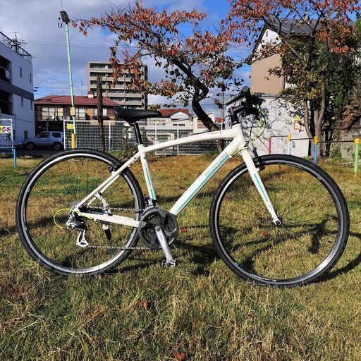 1/14まで期間限定値下げ！ タイヤ他 新品交換済！ Bianchi ビアンキ C-SPORT1 CAMALEONTE サイズ47 ホワイト