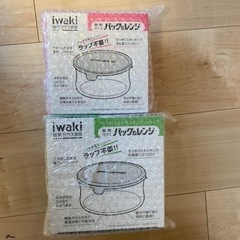 【ネット決済】iwaki 耐熱ガラス食器　パック&レンジ　2個セット