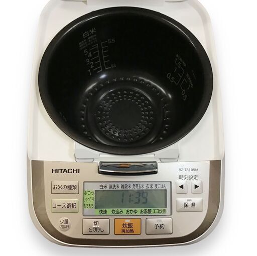 24Y001 ジ3 HITACHI 日立 IHジャー炊飯器 RZ-TS105M ふっくら御膳 5.5