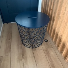 IKEA 収納テーブル クヴィストブロー ネイビー