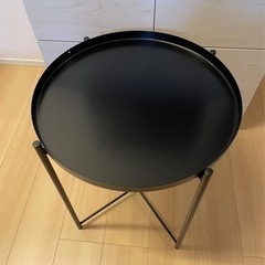 IKEA グラドム トレイテーブル, ブラック美品