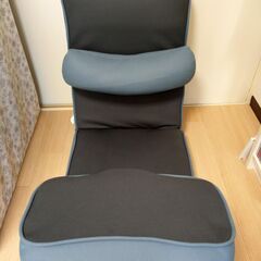 ニトリ ゲーミング座椅子2(GY) (グレイ+ブルー)