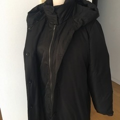 未使用に近い Pure DKNY duvet long coat 