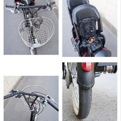 ?⭐️2019⭐?ふたごじてんしゃ 双子自転車 いしこくいろ 中古 子供乗せ
