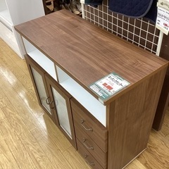KA-11【新入荷　アウトレット】キャスター付き　キッチンカウンター　ブラウン KA-11【新入荷 アウトレット】キャスター付き キッチンカウンター ブラウン