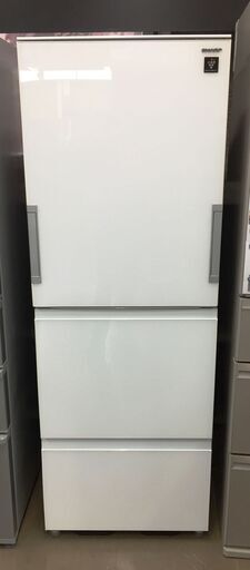 値下げ！【中古品】シャープ SHARP 冷蔵庫 SJ-GW35C-W 350L 2017年 ★どっちもﾄﾞｱ★