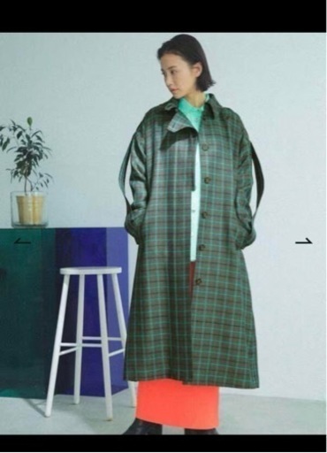 美品　ローズバッド　ROSEBUD チェック柄ロングコート