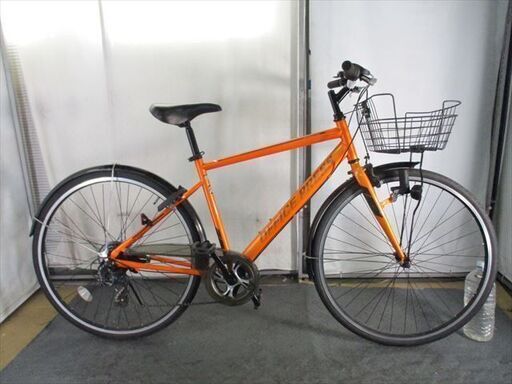 Ｄ207★16800円★整備済み スポーツ中古自転車 【クロスバイク asahi　オフィスプレス　オレンジ　48ｃｍ】