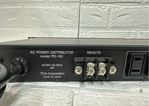 主電源パネル (PD-150) | TOA株式会社 ☆現状品 TOA 主電源パネル