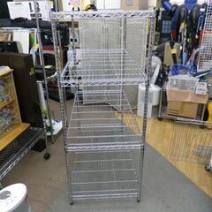 大型！4段スチールラック キャスターなし 幅120×奥行61×高さ151