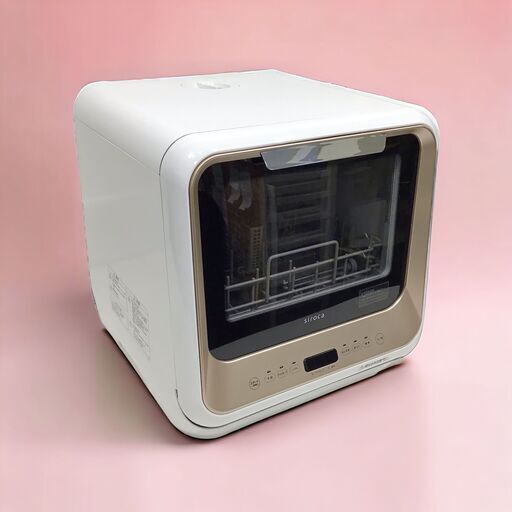 24Y004 ジ6 siroca シロカ 食器洗い乾燥機 PDW-5D タンク式 2020年製 中古
