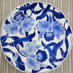 香蘭社 カトレア紋 飾り皿 大皿 幅30cm
