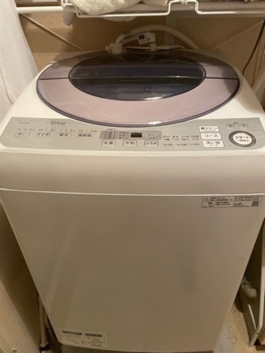 SHARP 洗濯機 ES-GV8D-S 2019年製 定価80000円