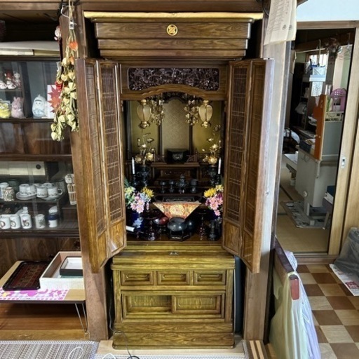 終了　\n価格応談！　仏壇　仏具付