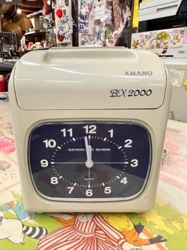安心のアマノ　タイムレコーダー　カード１０枚付き　BX2000