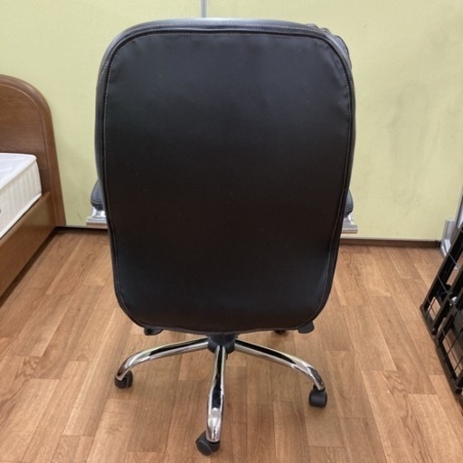 S239 ☆ ニトリ ワークチェア 本革 ロッキング機能付き USED